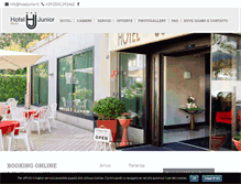 Tablet Screenshot of hoteljunior.it