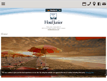 Tablet Screenshot of hoteljunior.com